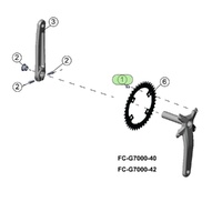 Midroshift SWORD CRANK CHAINRING BOLTS 4 Pack Y-FC201