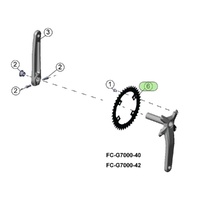 Microshift SWORD 40T NARROW WIDE CHAINRING BCD 110 Y-FC7000-40