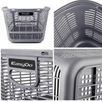 Stowaway EasyRider Rear Basket- Tool Free QR Buckle445x355x245 214g Enviro PP Material Grey