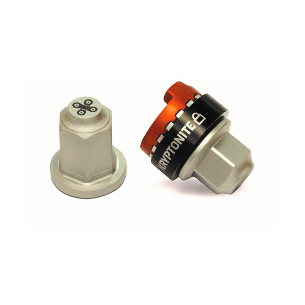 Kryptonite Security Wheelnutz= M10 (Solid Axle-M10 Thread Size) (9Us)
