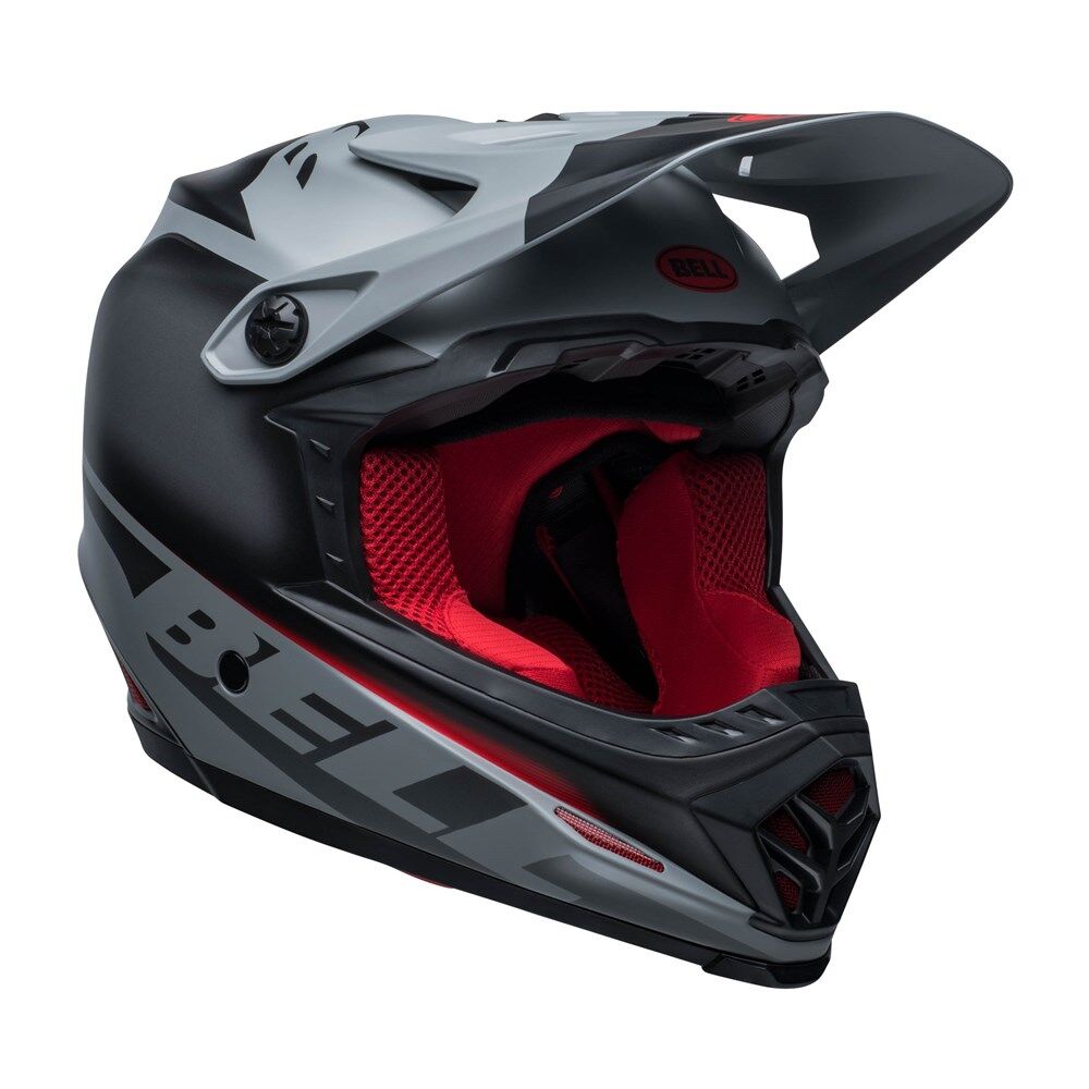 Bell Full-9 Fusion MIPS M/G Grey/Crimson (Xl) [Onc01]