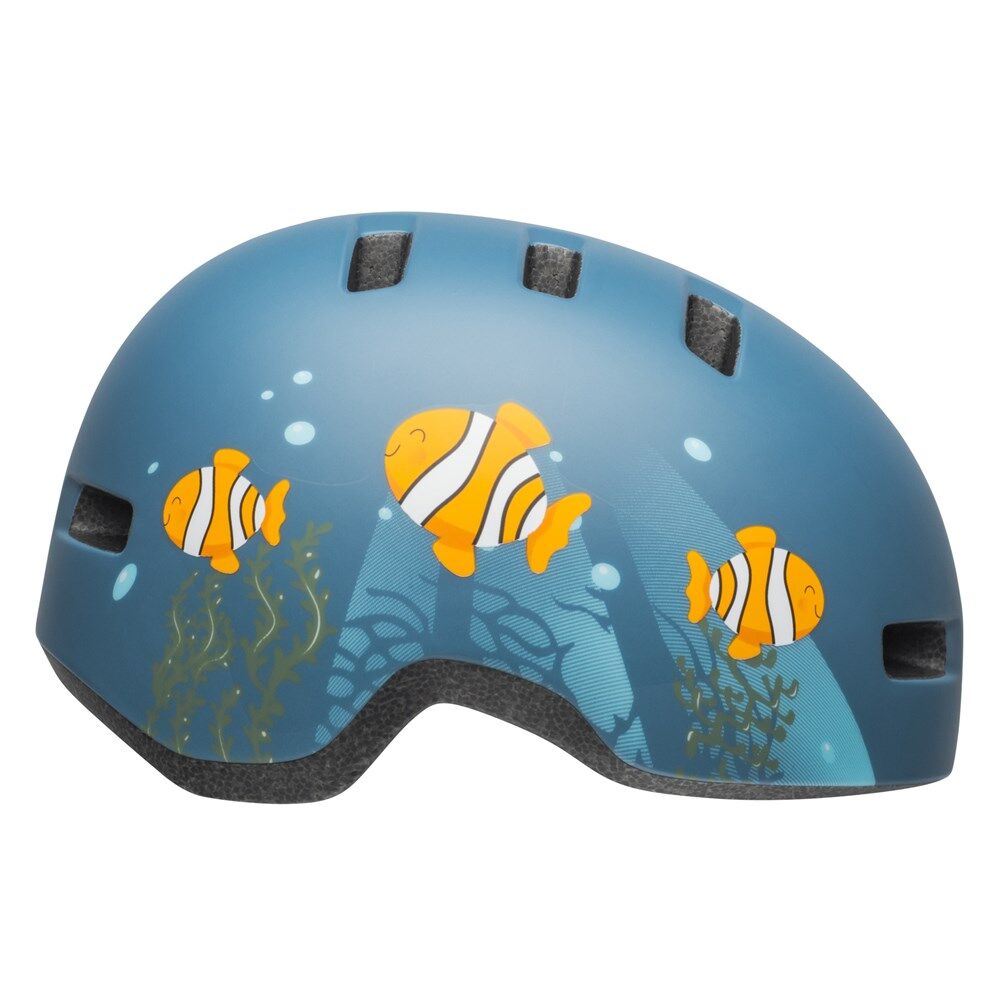 Bell Lil Ripper Matt Grey/Blue Fish (Tod)