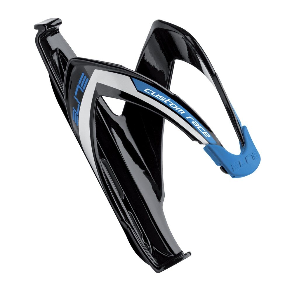 Elite Bottle Cage Custom Race Glossy Black/Blue