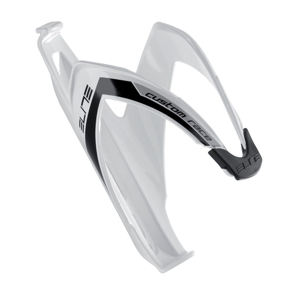 Elite Bottle Cage Custom Race White/Black