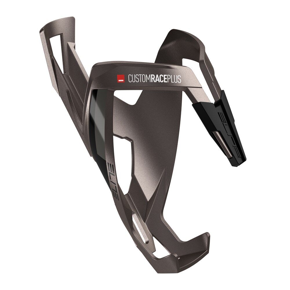 Elite Bottle Cage Custom Race Plus Titanium Metal Black