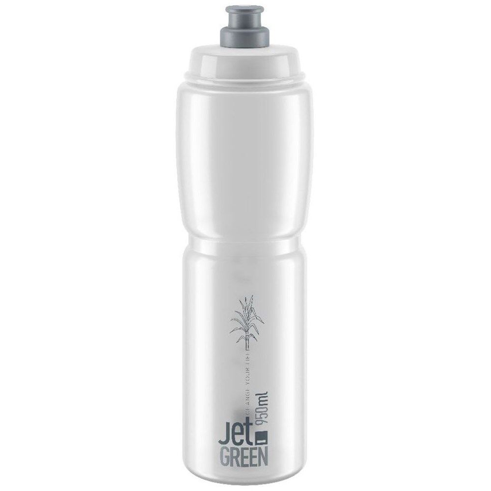 Elite Bottle Jet Green Clear Grey Logo 950 Ml