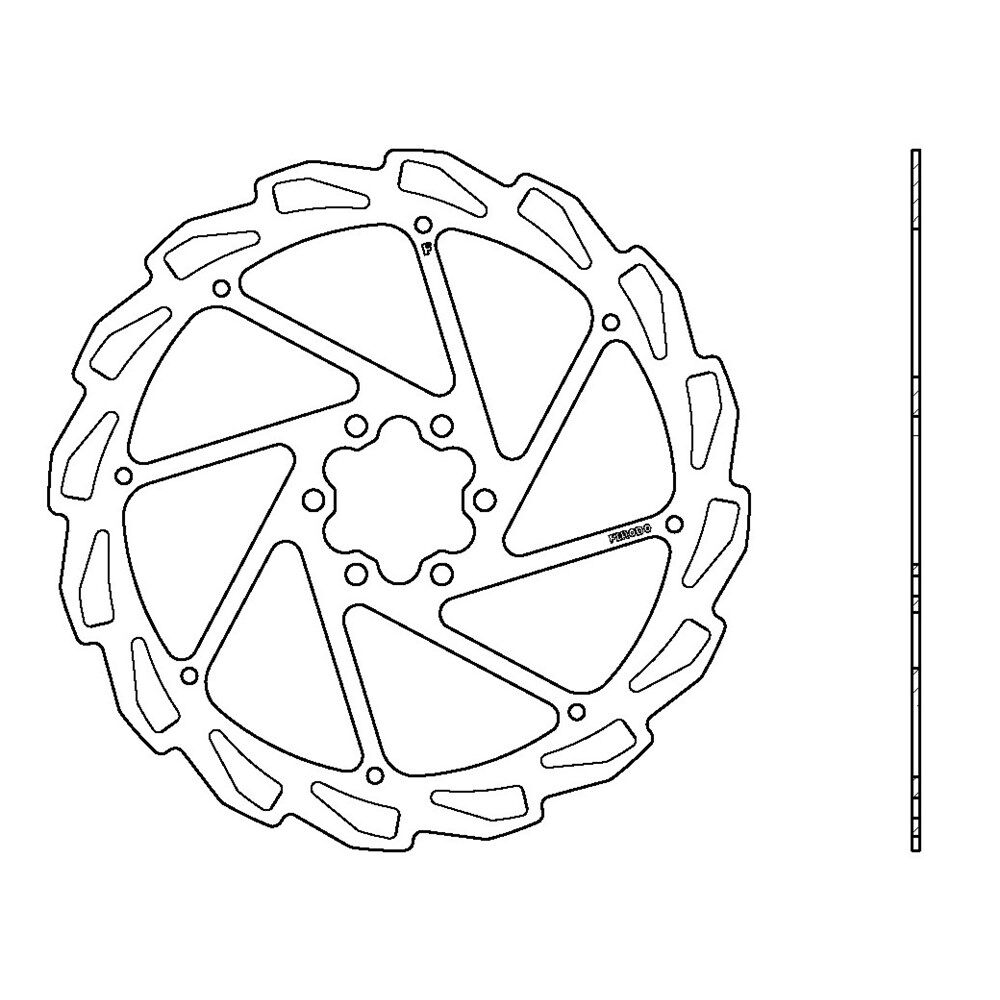Ferodo Disc Rotor Tz-23 6-Bolt 203mm (2.0mm)