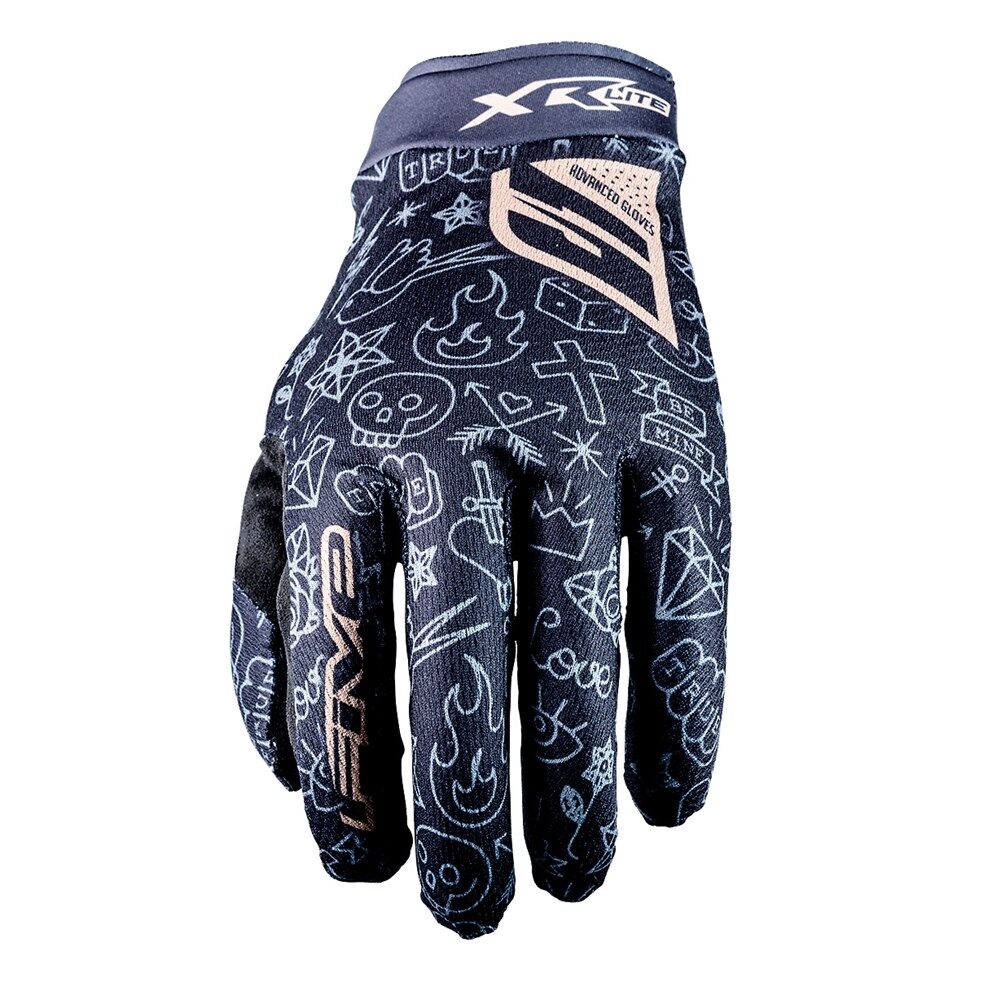 Five 25 Xr-Lite Kid Tattoo Black/Go (05 Lg)
