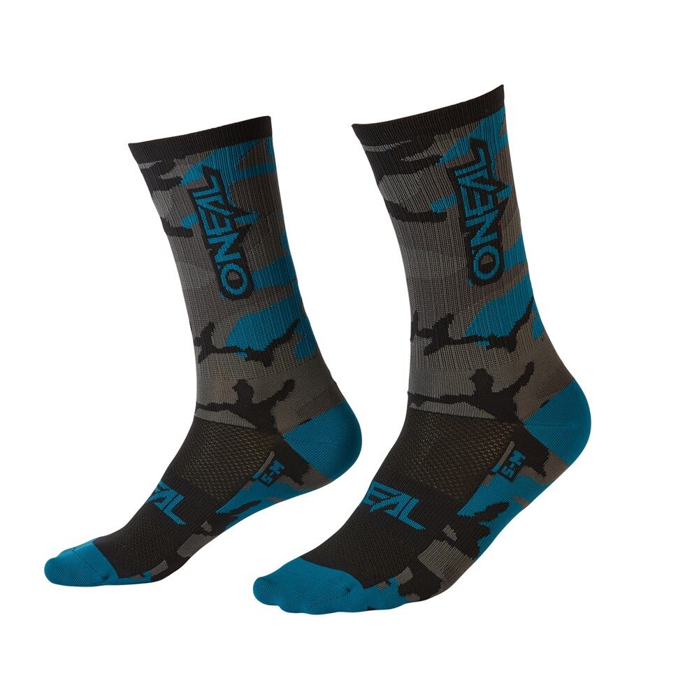 Oneal MTB Performance Sock Camo Grey/Blue/Black (43-46)