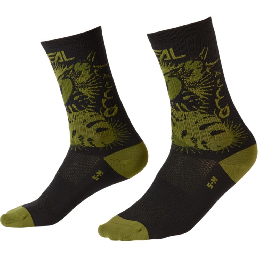 Oneal MTB Performance Sock Plant Black/Green (39-42)