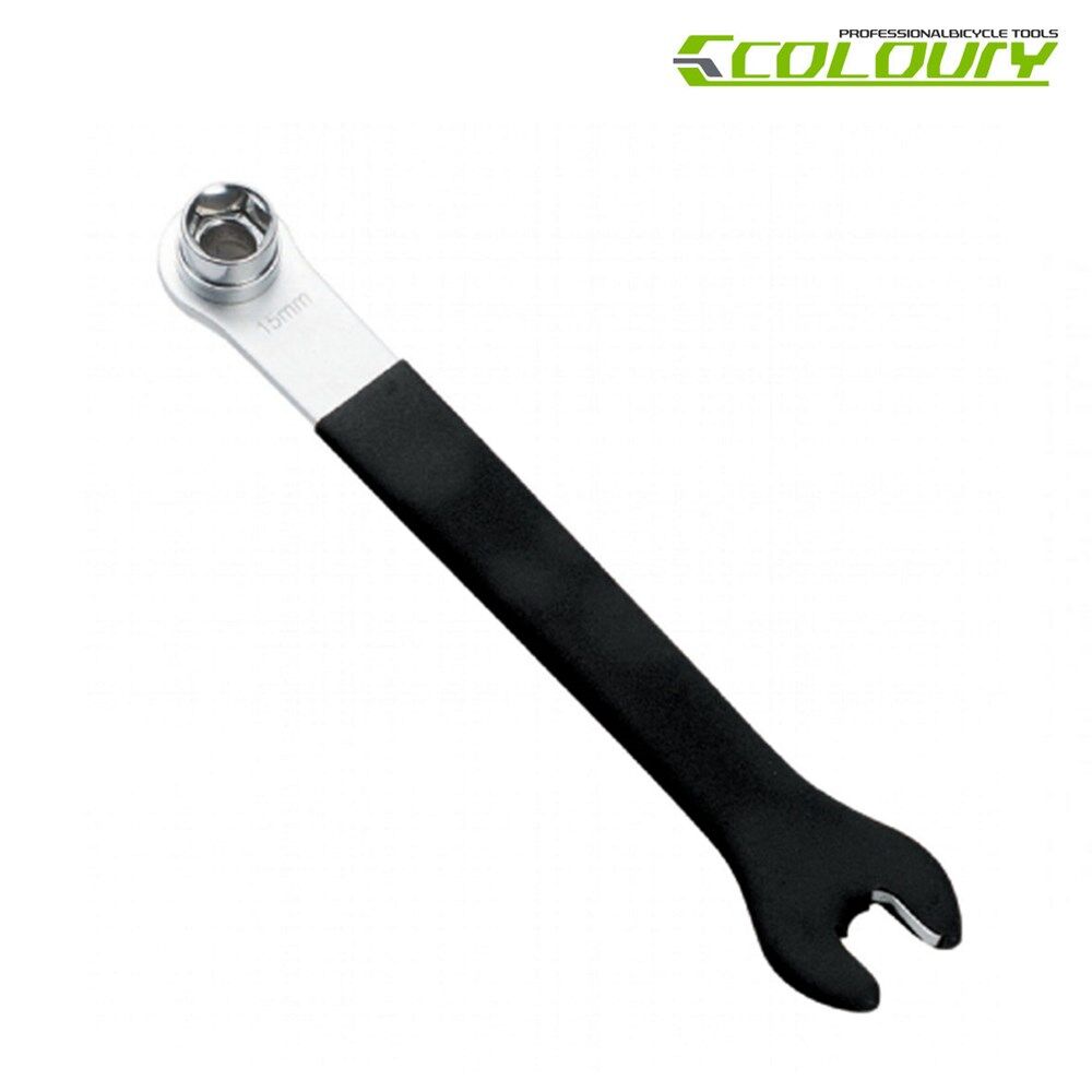 COLOURY Pedal Spanner 15mm Wrench 14/15mm Box Wrench
