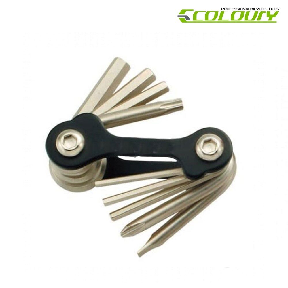 COLOURY Multi Tool 9 Function Allen Keys And T25