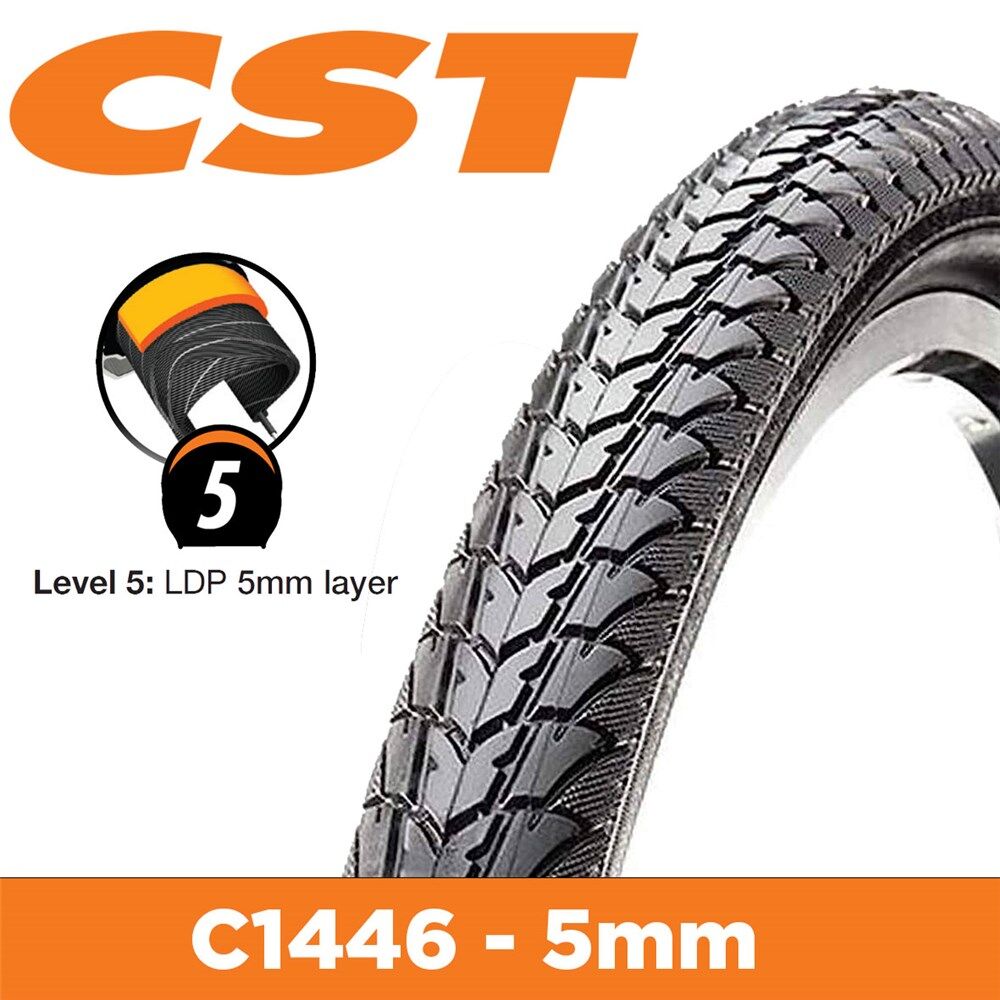 CST Tyre C1446 24 x 1.75 Wirebead with 3mm LDP Puncture Protection