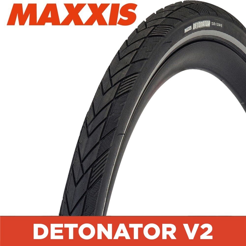 MAXXIS Detonator 700 X 35 2024 Model Wirebead 60 TPI Reflective Strip Black