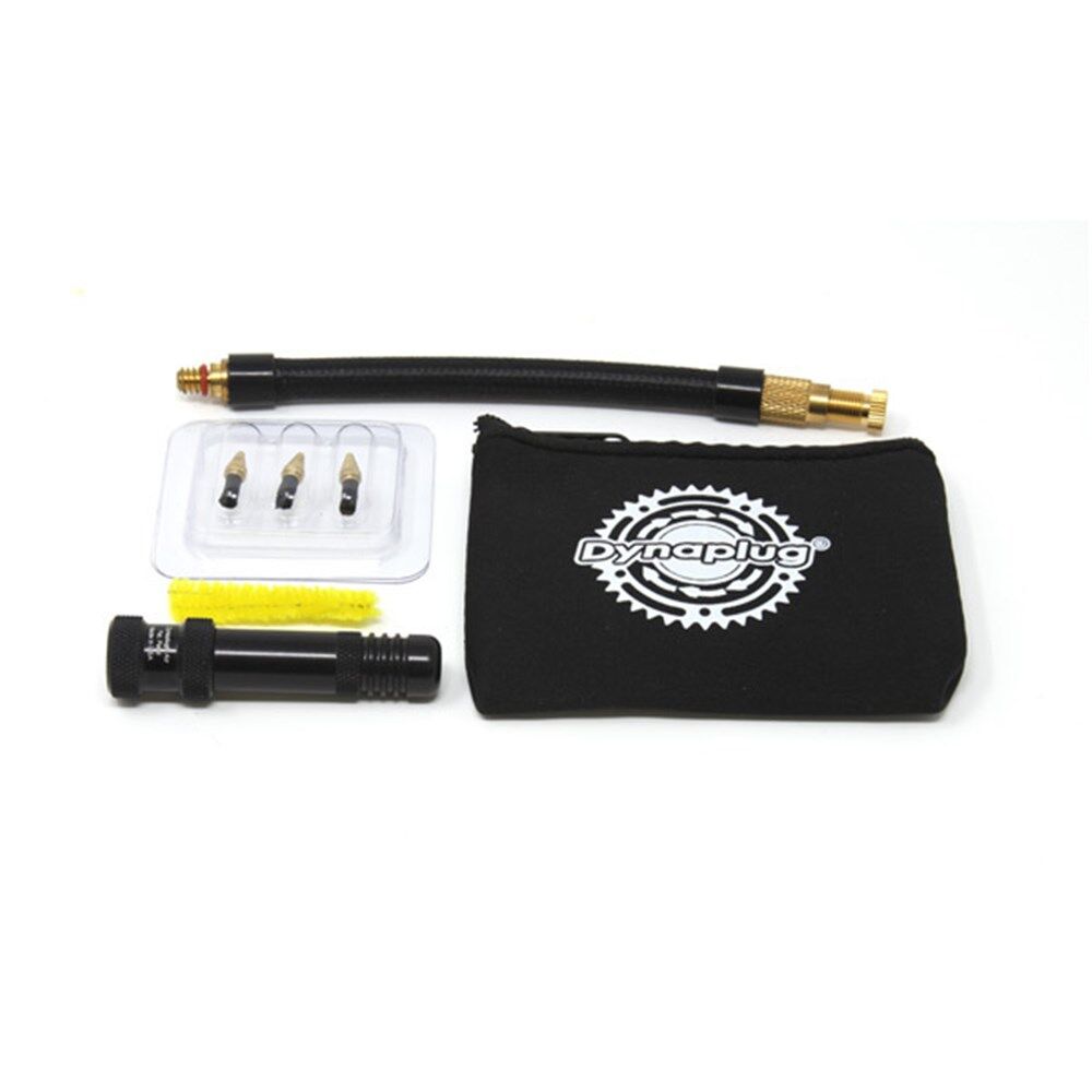 DYNAPLUG Tubeless Repair Kit Air Road Black W/ Pouch & Hose Smaller Plugs Road Specific