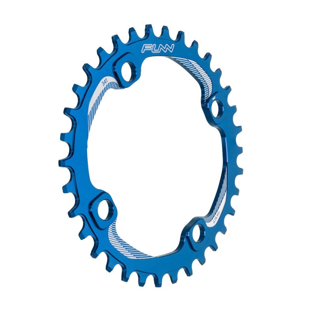 FUNN Chain Ring Solo Narrow Wide 34T 104mm BCD Blue