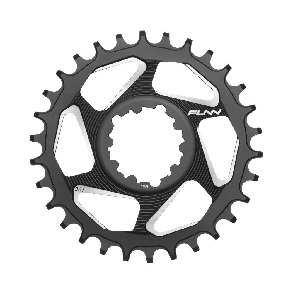 FUNN Chain Ring Solo DX Narrow Wide 30T Sram Direct Mount 6mm Offset 10/11 Speed Black