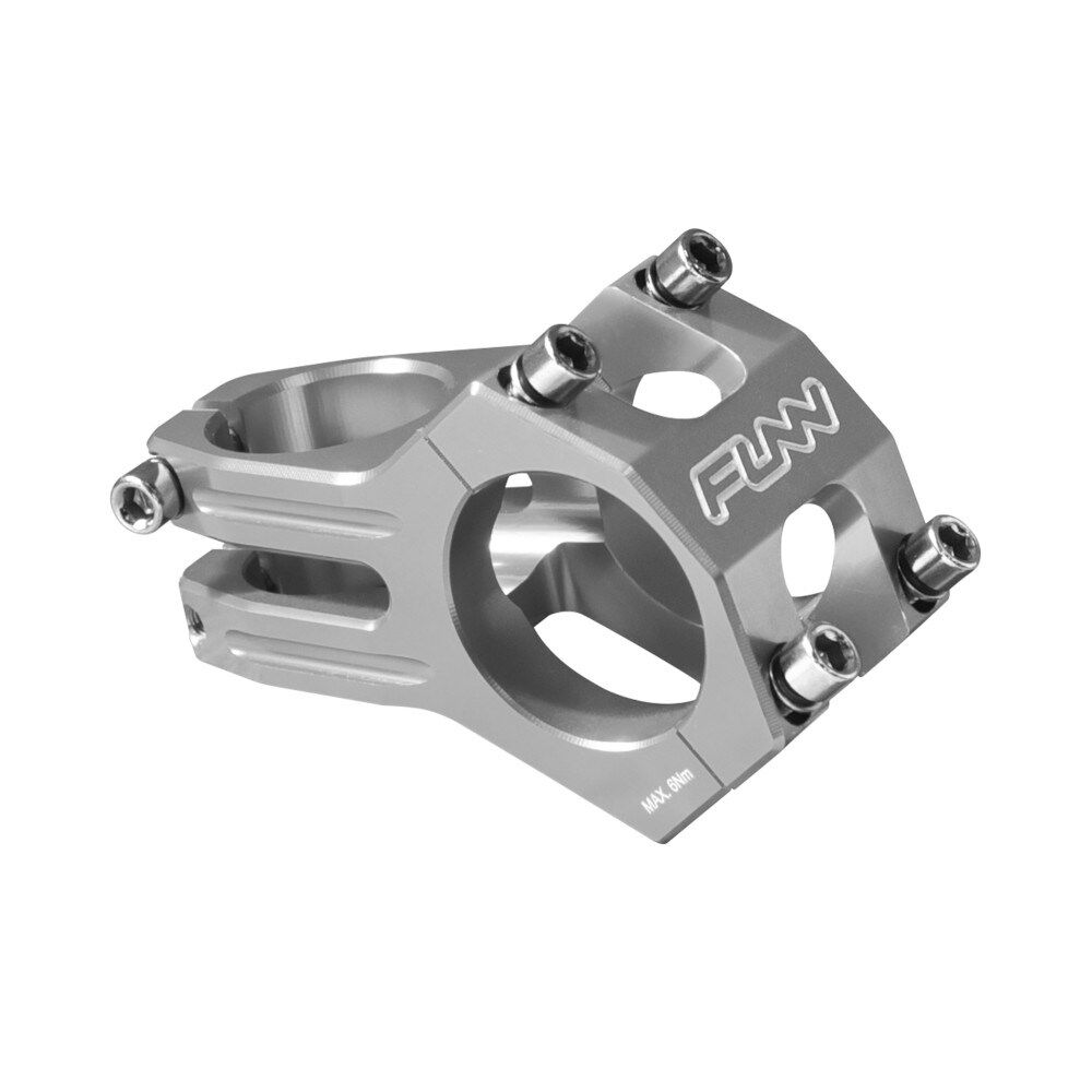 FUNN Stem Funnduro 35 45mm 0° Rise Steer 1-1/8 Inch Grey