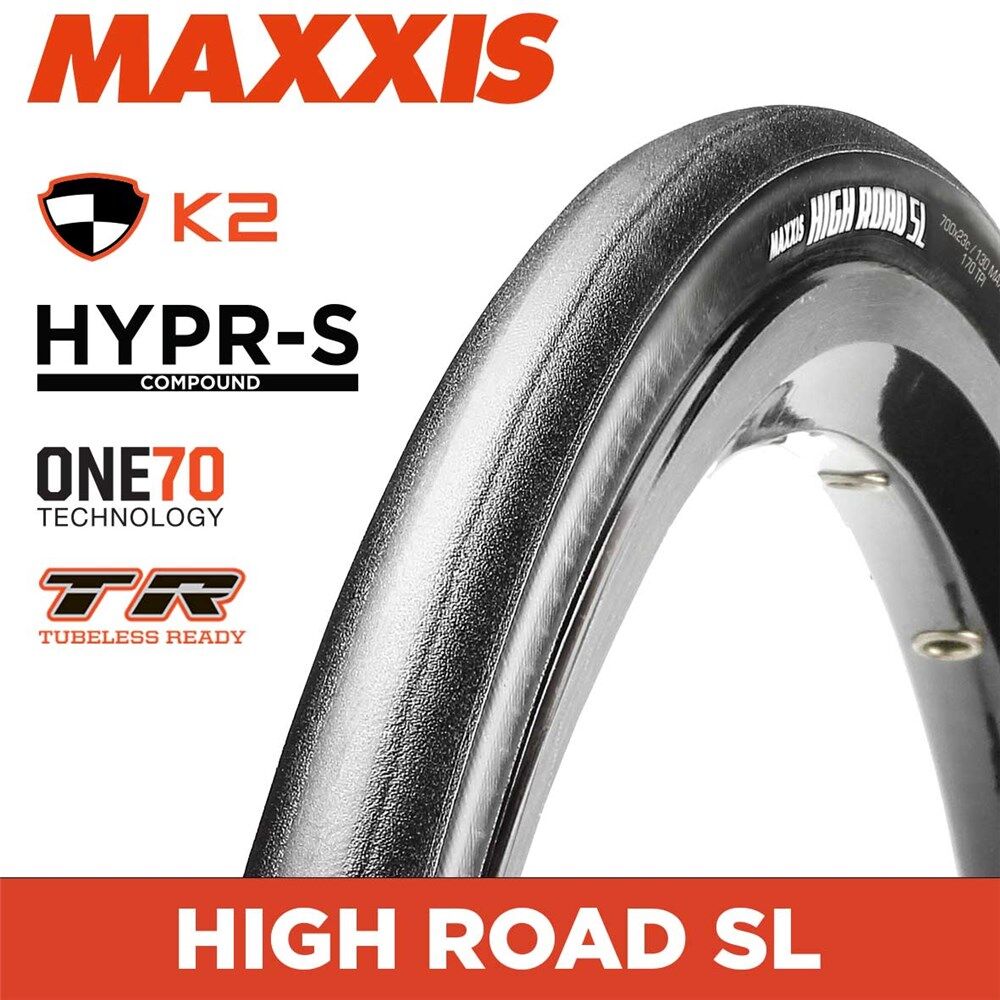 MAXXIS High Road Super light 700 X 25C HYPR-S K2  Fold Carbon Bead 170TPI TR Hookless Rim Compatible