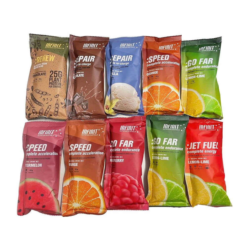 INFINIT NUTRITION Sample Pack Mix of 10x Single Serves