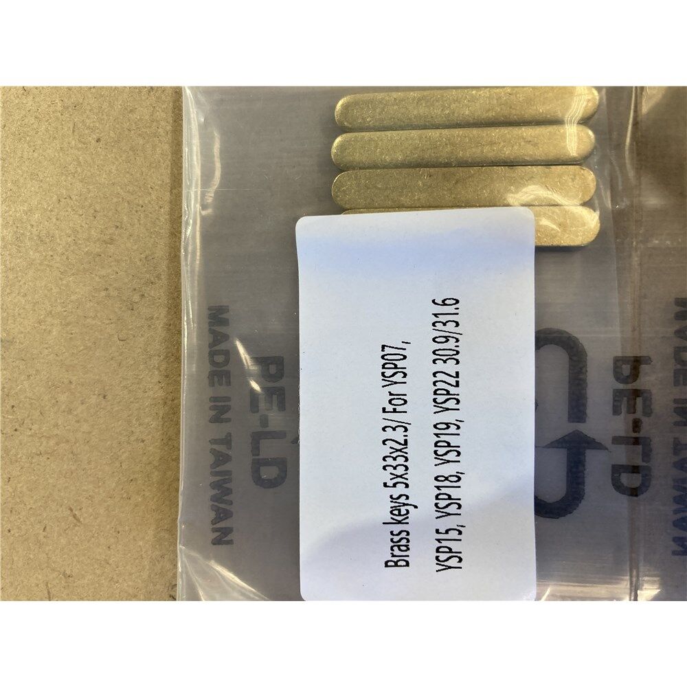 TRANZX Replacement Brass Key 5x 2.3x33mm YSP07 / 15 / 18 / 19 / 22 30.9-31.6mm