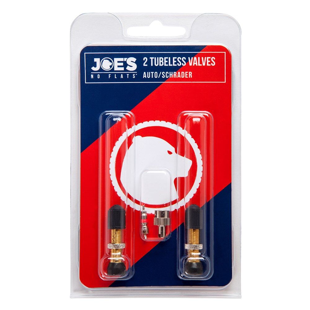 JOES NO-FLATS Schrader Valve Twin Pack 33mm