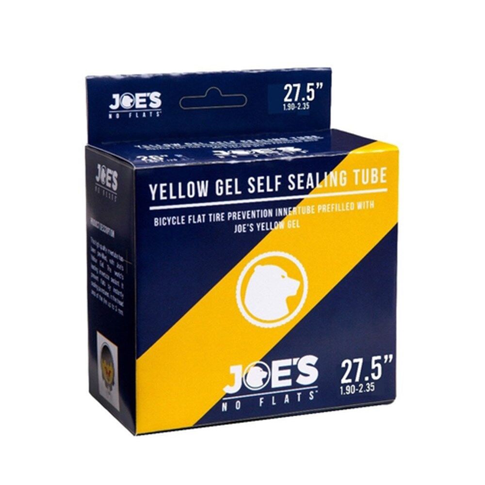 JOES NO-FLATS Yellow Gel Self-Sealing Tube 27.5 x 1.9/2.35 PV 48mm