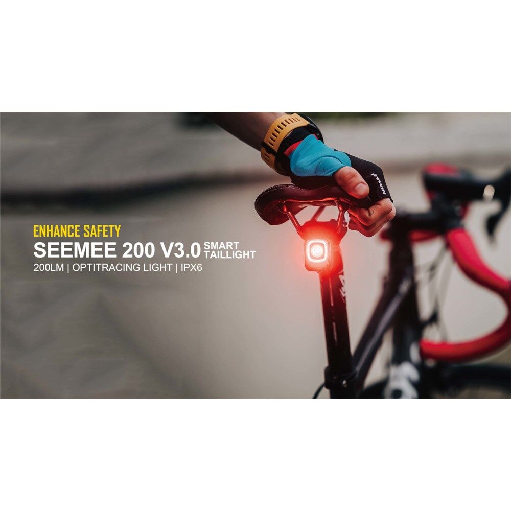 MAGICSHINE Rear Light SeeMee 200 V3 Brake & Ambient Light Sensor USB-C IPX6