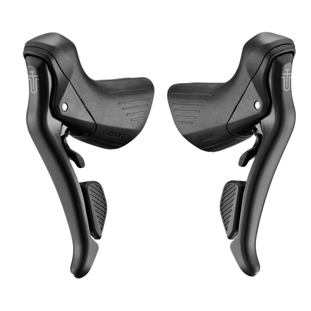 MICROSHIFT Sword Black Gravel Drop Bar Shifter Pair 2x9 Speed