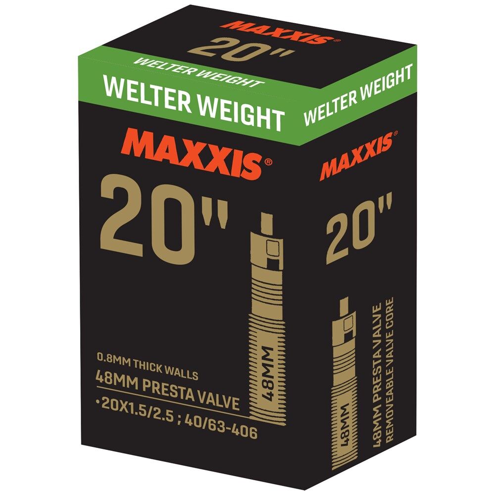MAXXIS Tube Welterweight 20 x 1.5-2.5 PV48 Removable Presta Valve Core