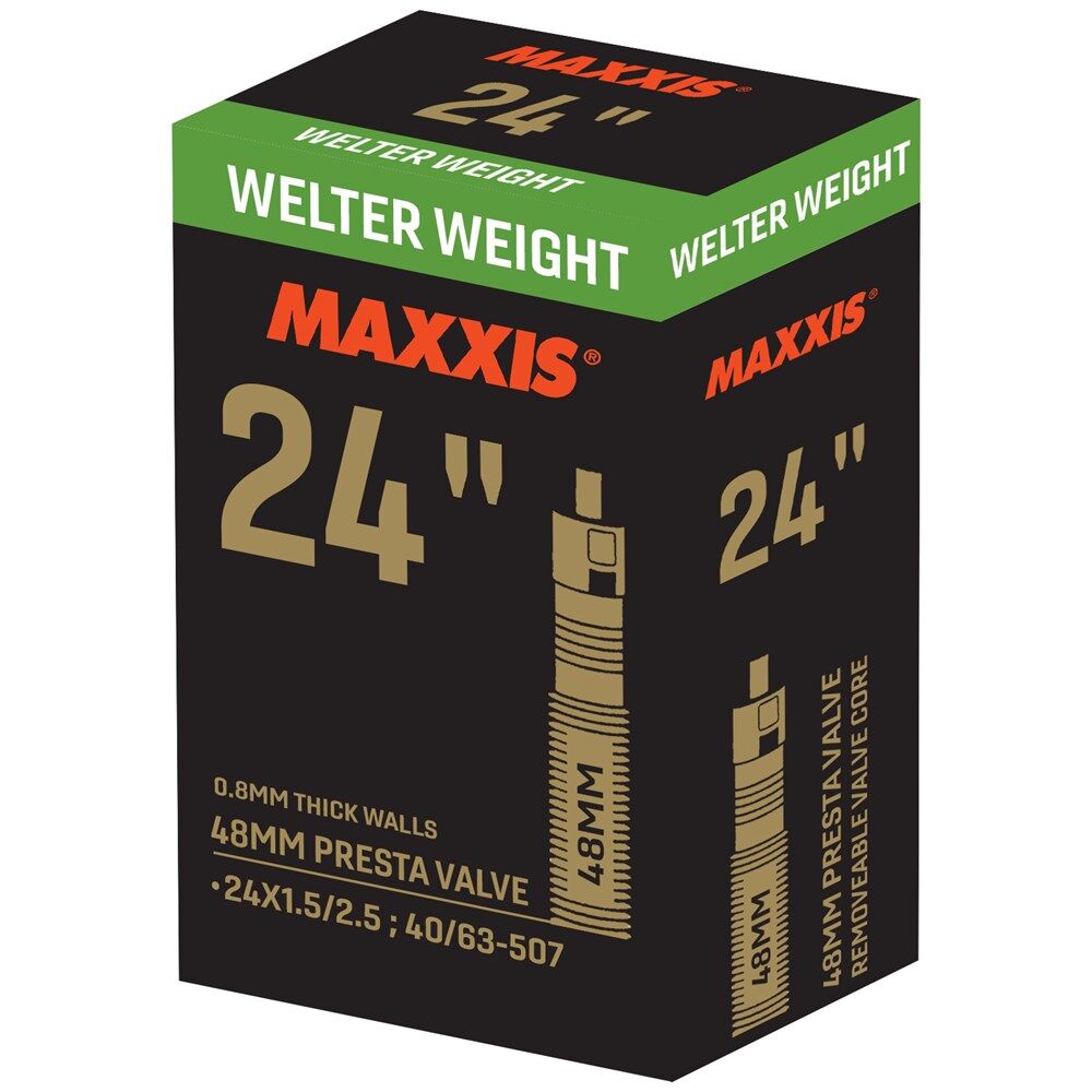 MAXXIS Tube Welterweight 24 x 1.5-2.5 PV48 Removable Presta Valve Core