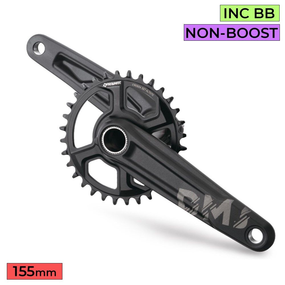 PROWHEEL JR Crankset DMJ-CR093A 155mm Inc BSA 73mm BB Non Boost DM 2T NW 11/12s