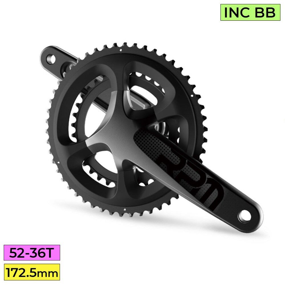 PROWHEEL Crankset Road RPM-C601AP 172.5mm Length 2x52-36T 11s 24mm Axle BB Included