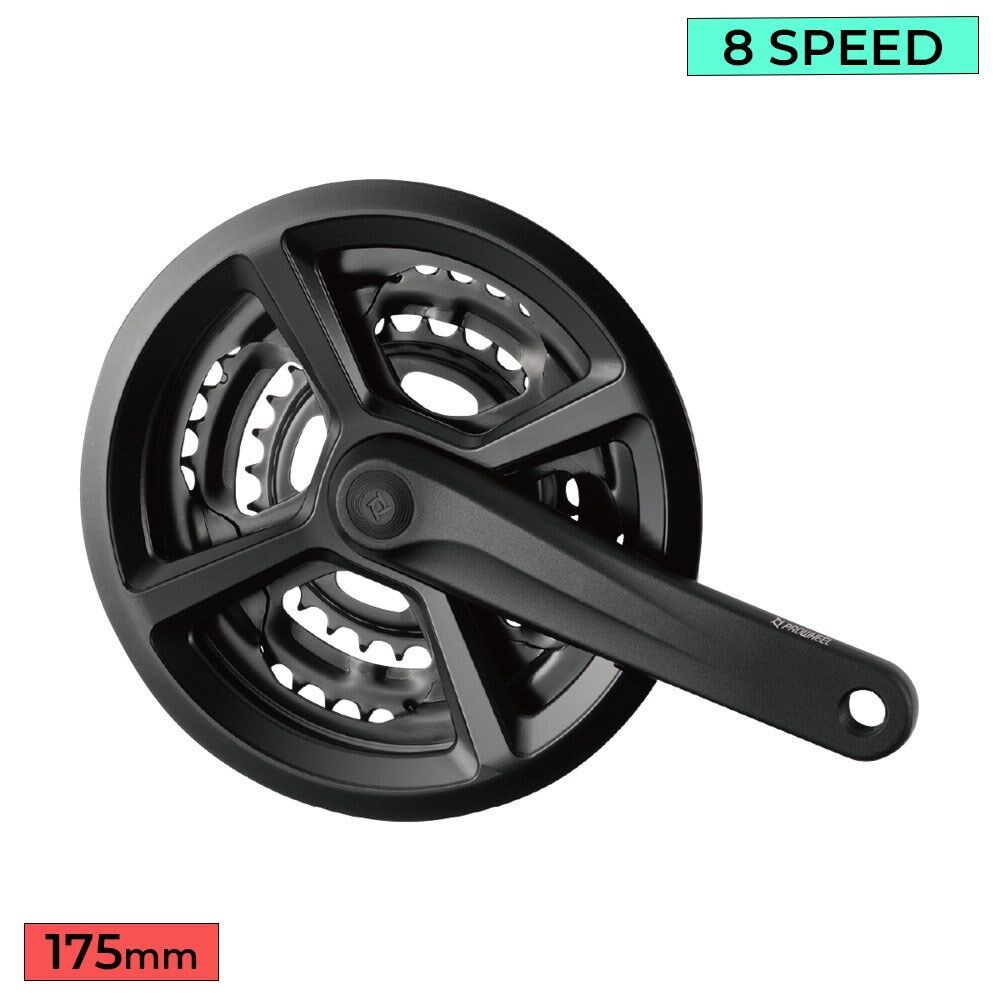 PROWHEEL Crankset  TY-CM05 3x7-8 Speed Square Taper Inc Chain Guard 175mm 48/38/28