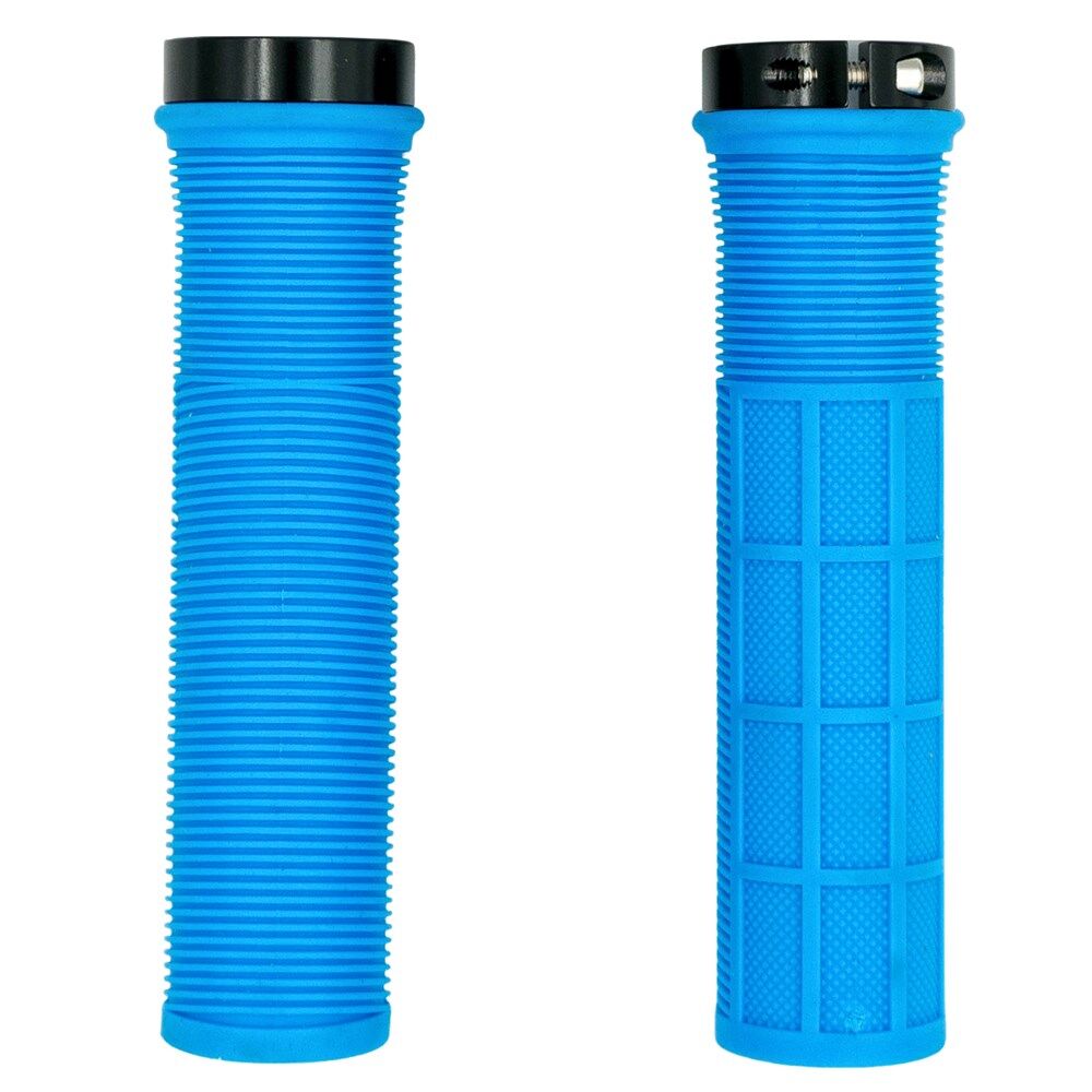 QBP Grip Mtb Lock On Single 130mm Blue