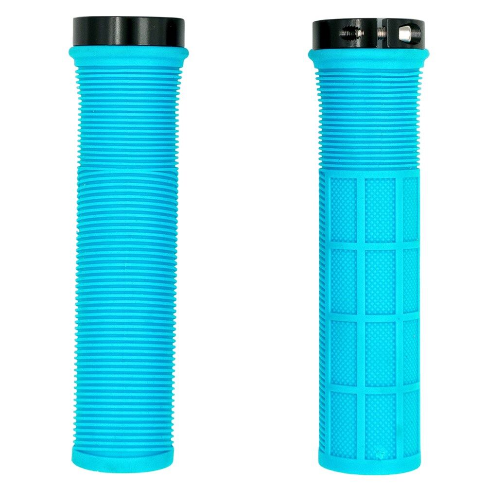 QBP Grip Mtb Lock On Single 130mm Sky Blue