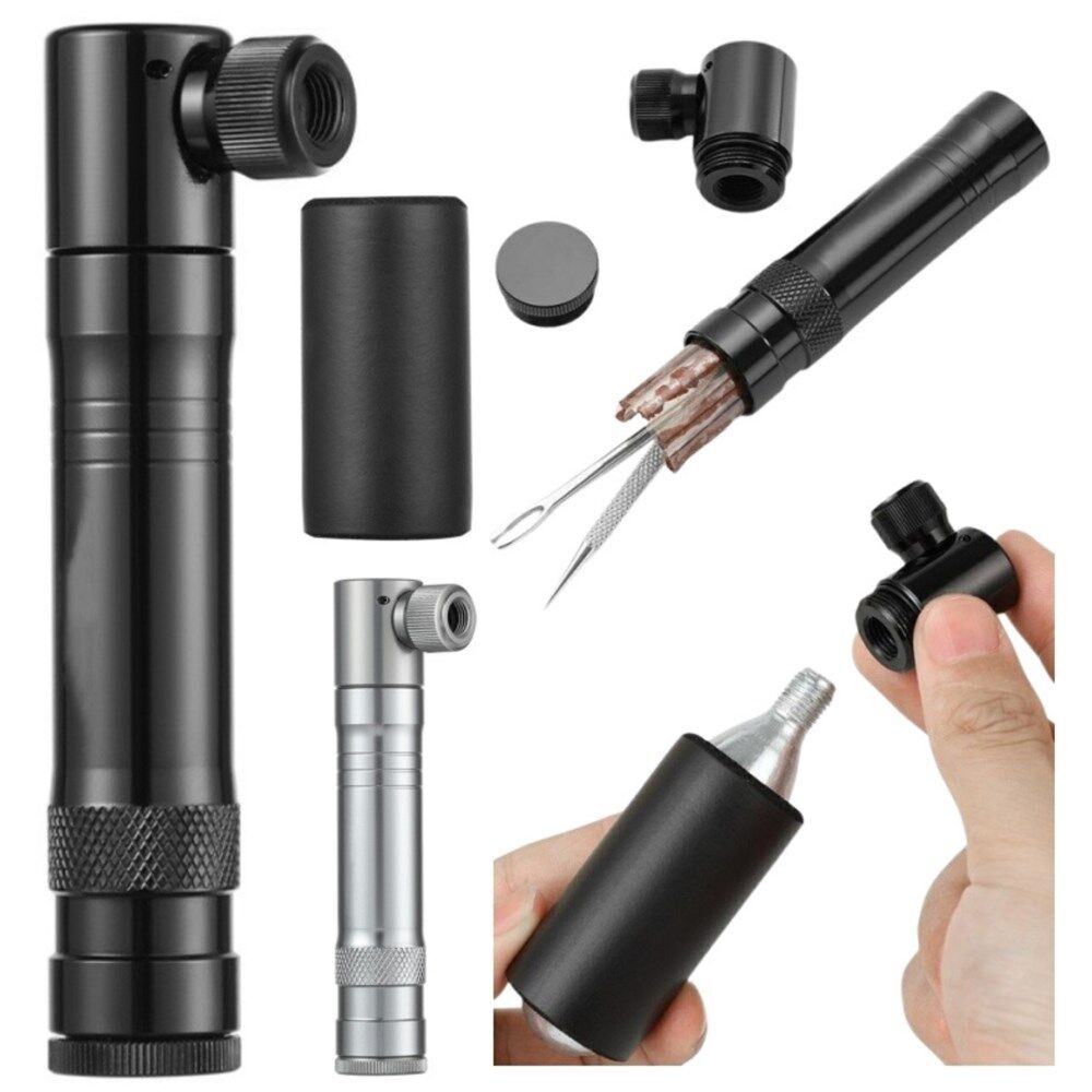 QBP Tubeless Repair Kit With Co2 Adaptor and Tyre Plugs