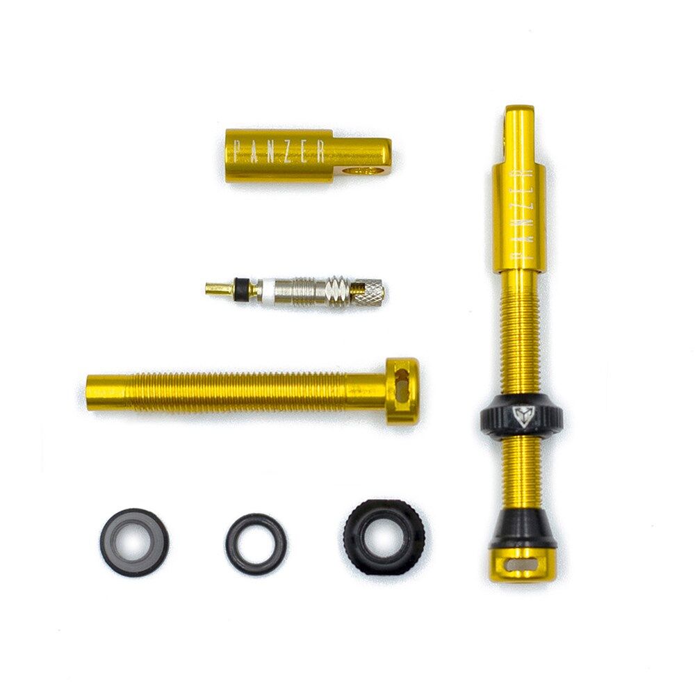 Ride Panzer Tubeless Valves 2 pcs Gold 48mm