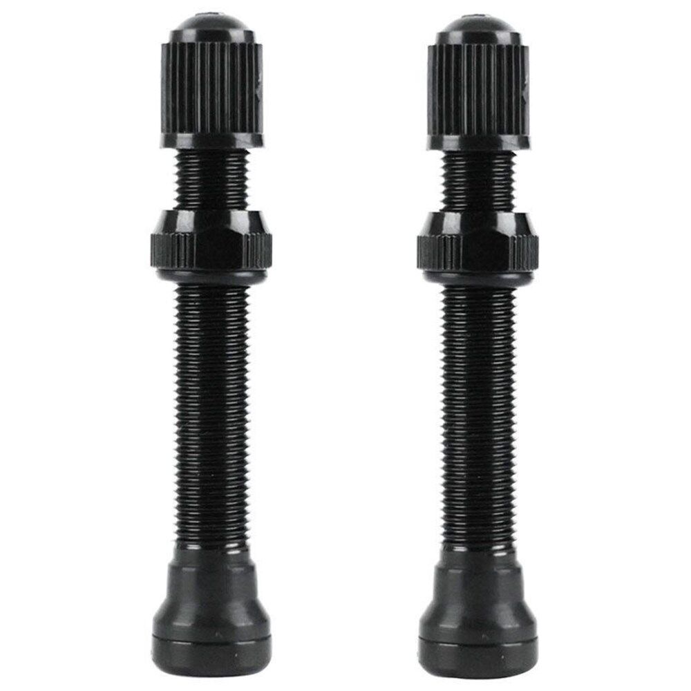 VELOX Tubeless Schrader Valves Black Aluminum 60mm