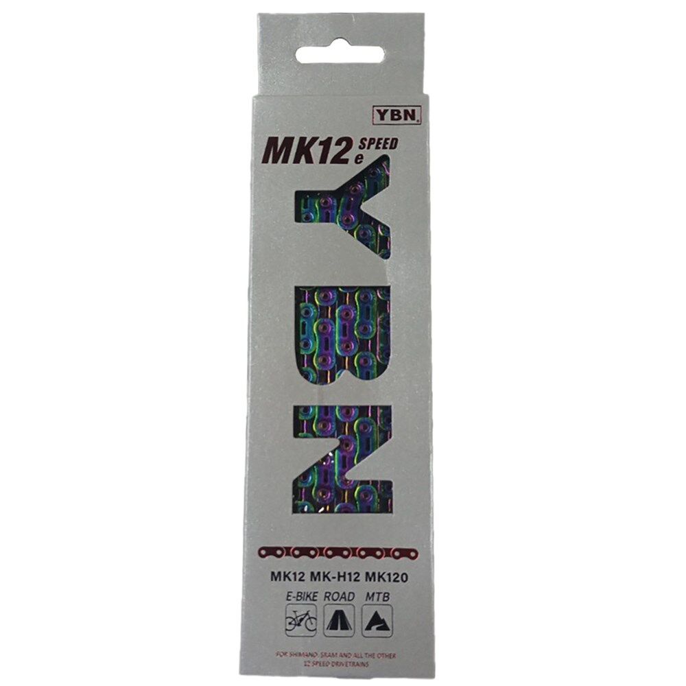 YABAN Chain 12 Speed Flat Top E-BIKE MK12E 136L Neo Rainbow